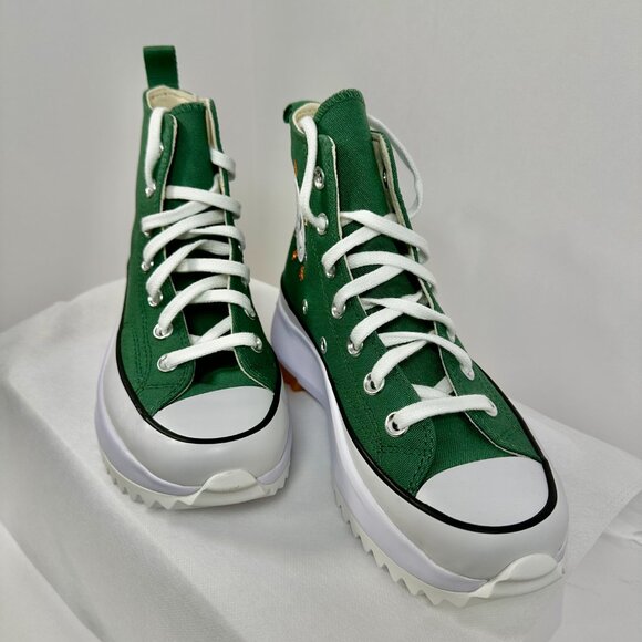 NEW | Converse Run Star Hike Platform Size 6.5 Women Green Canvas High Top - Picture 15 of 16